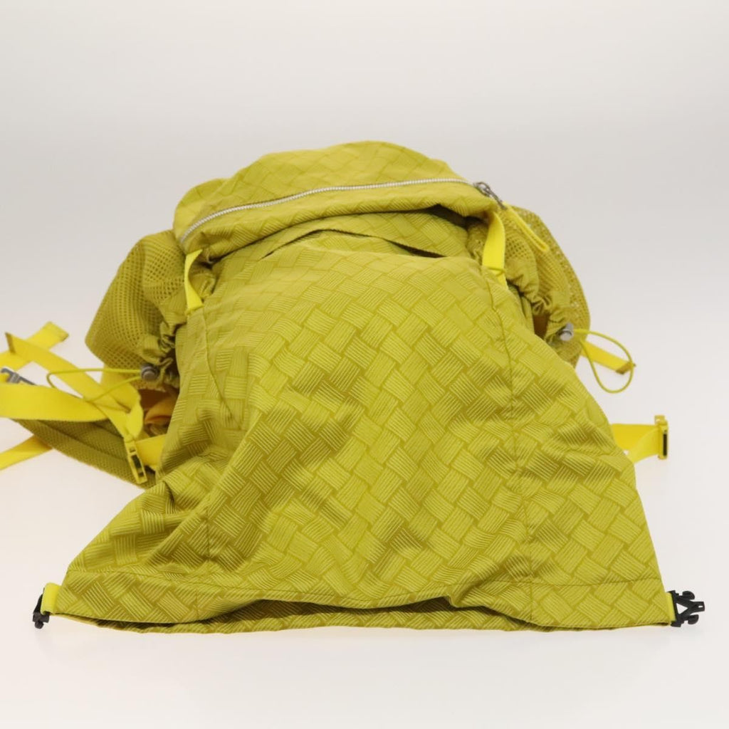 Bottega Veneta Vintage Backpack Nylon Yellow Nylon Backpack Bag