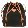Saint Laurent Vintage Shoulder Bag Canvas Black Canvas Shoulder Bag Bag (Pre-Owned)