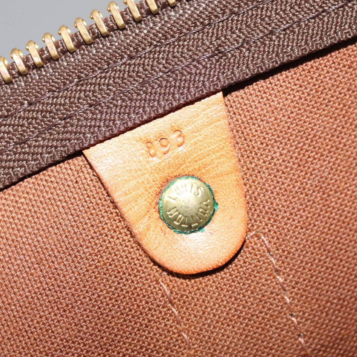Louis Vuitton Keepall Bandouliere Bag Monogram Canvas Brown Canvas Travel Bag