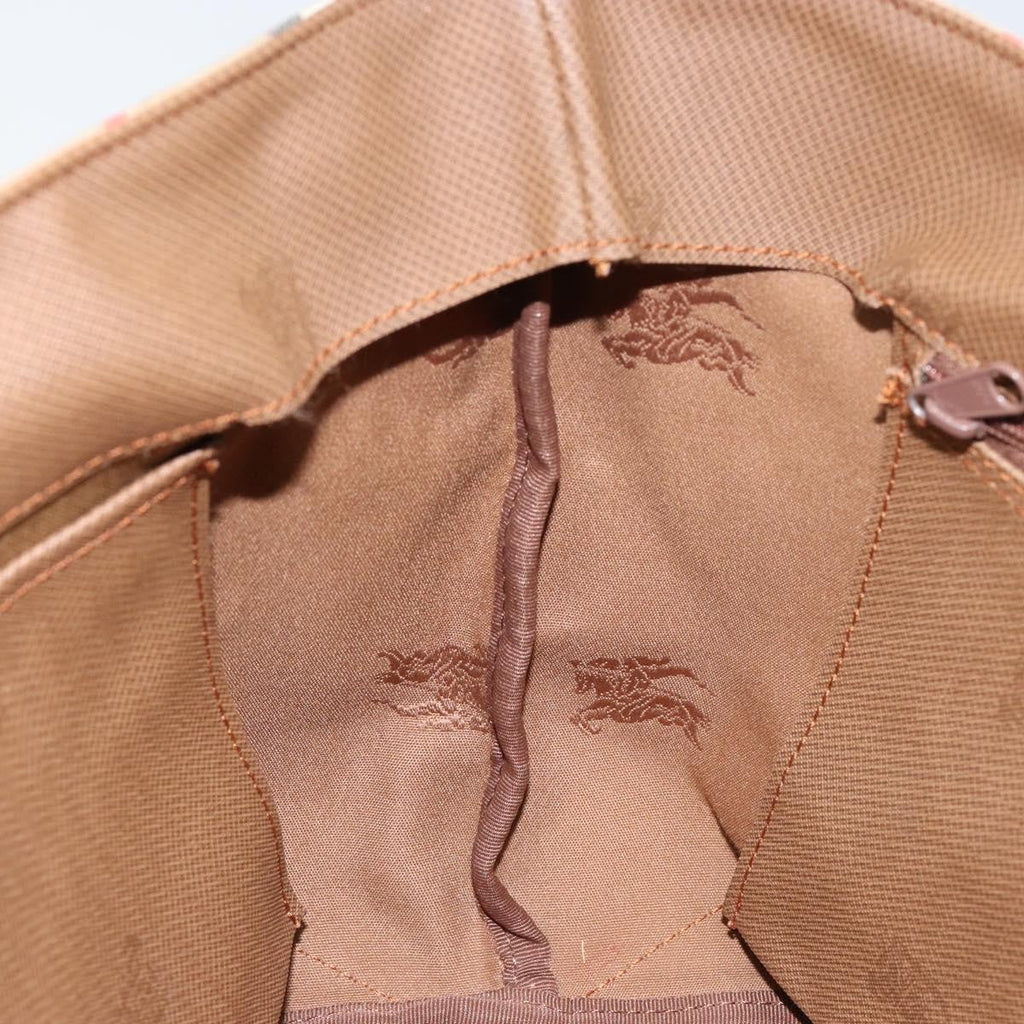Burberry Vintage Tote Vintage Check Coated Canvas Beige Canvas Tote Bag
