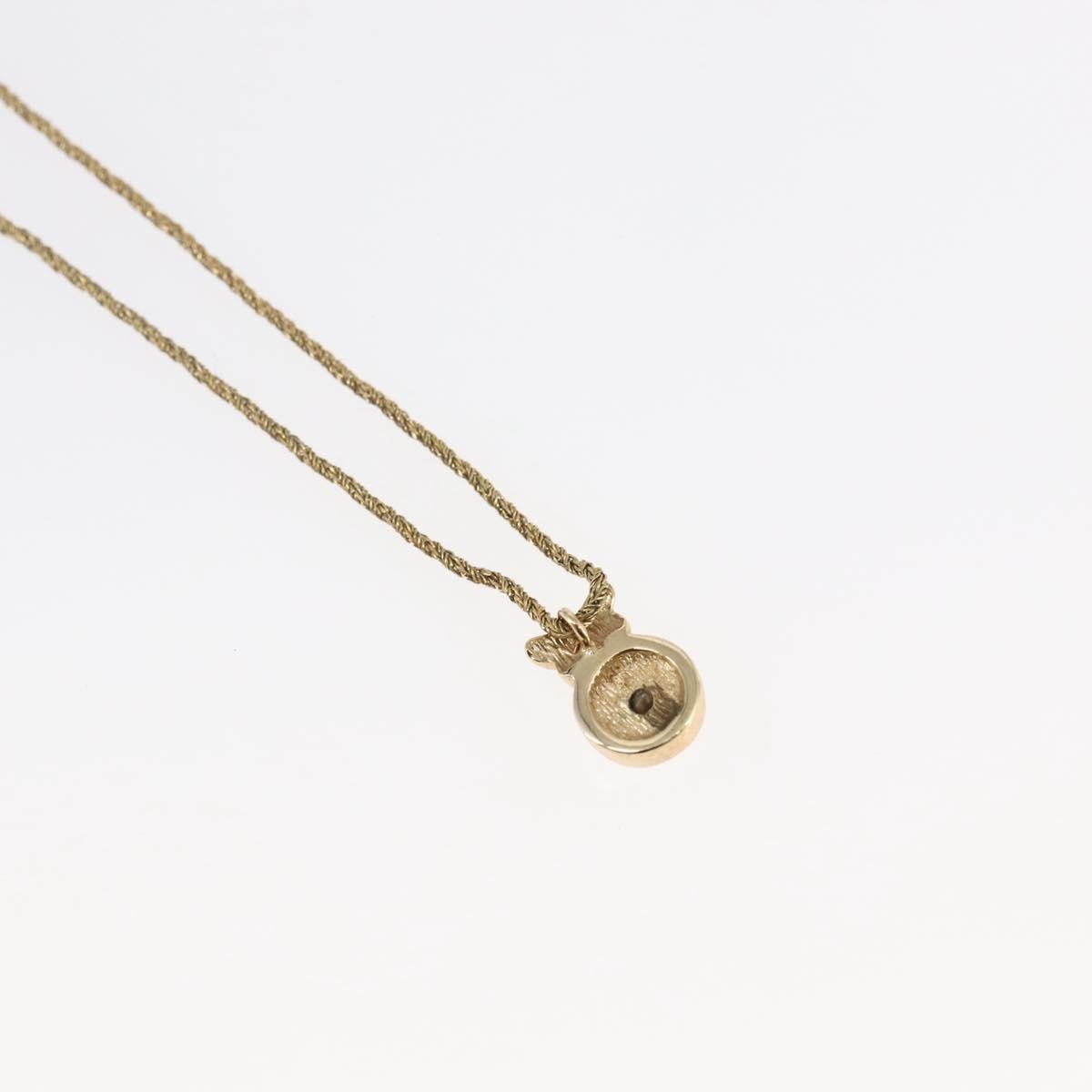 Christian Dior Cd Pendant Necklace Metal Gold Metal Jewelry (Pre-Owned)