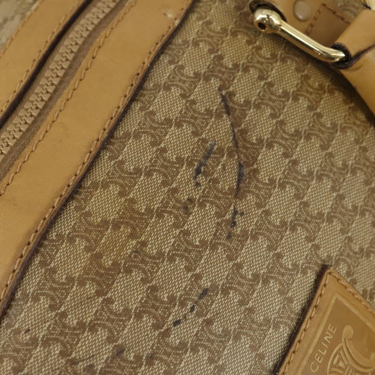 Celine Travel Duffle Bag Triomphe Coated Canvas Beige Canvas Travel Bag Bag