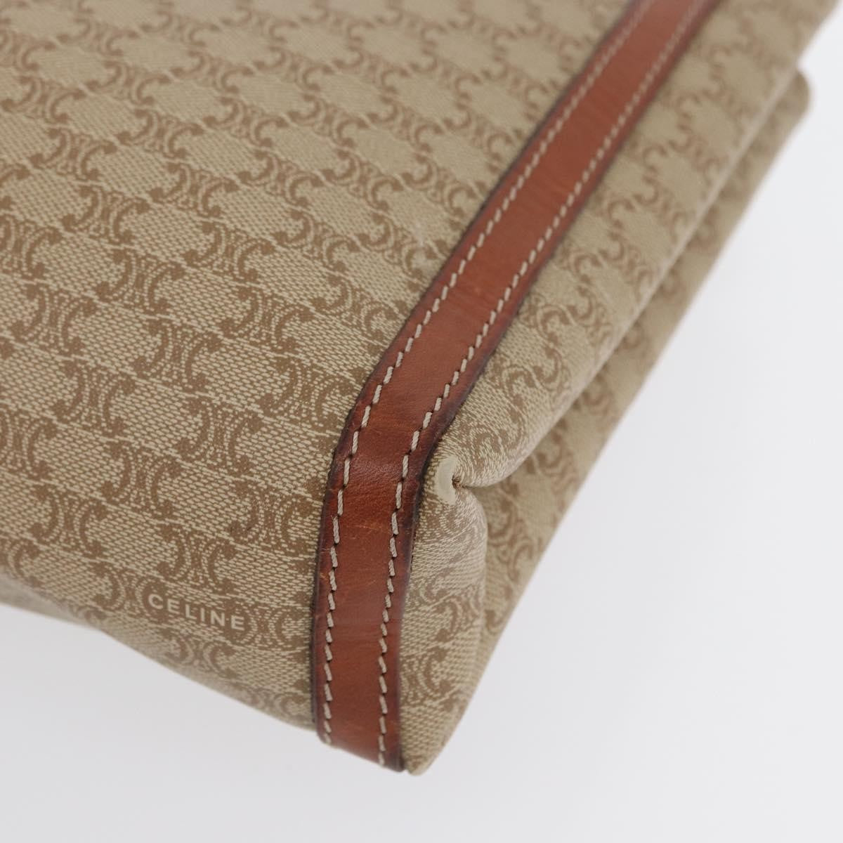 Celine Macadam Pochette Canvas And Leather Beige Canvas Clutche & Pouche Bag