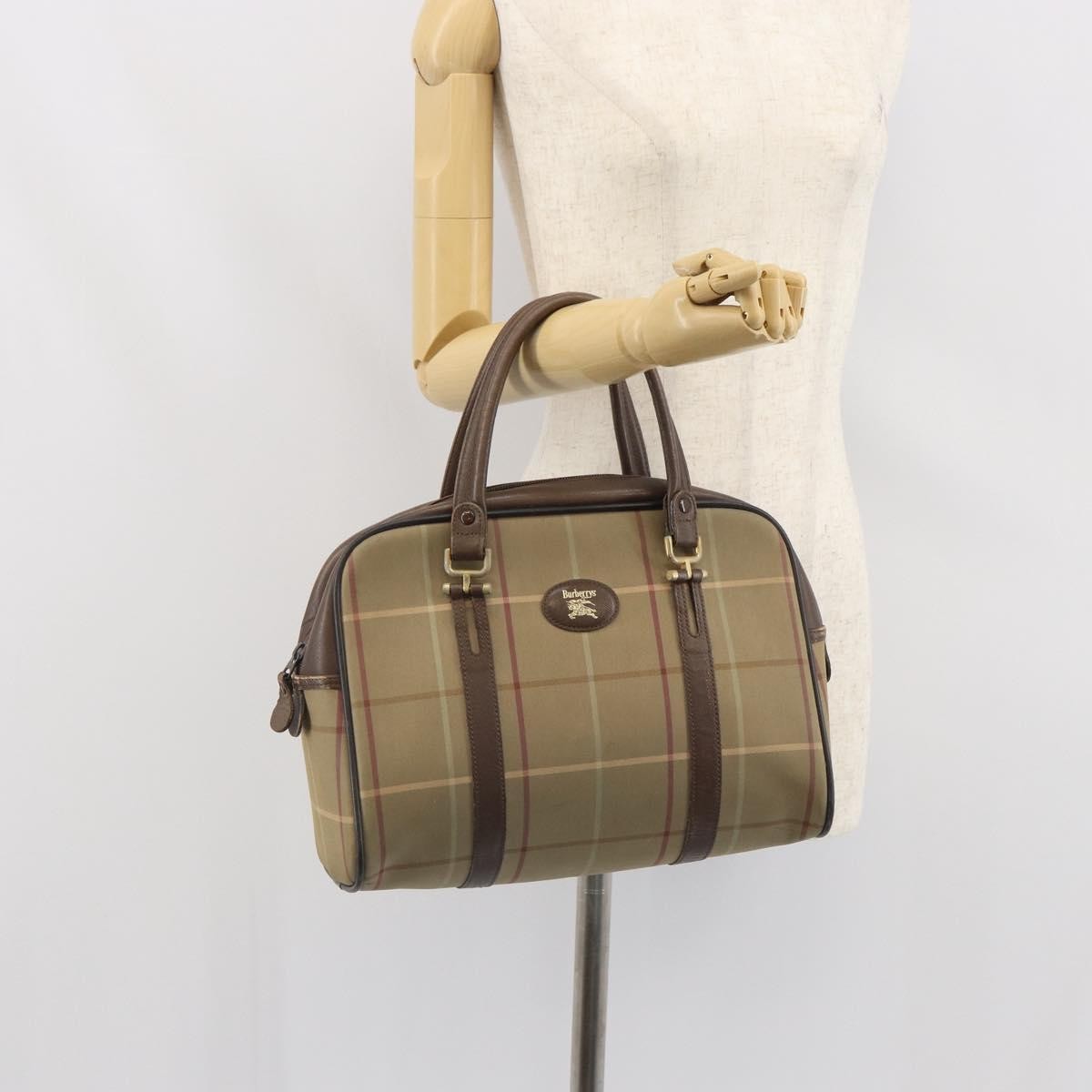 Burberry Nova Handbag Canvas Beige Canvas Handbag