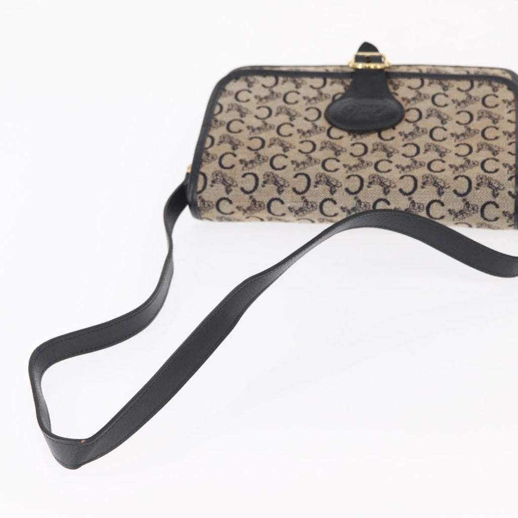 Celine C Sulky Shoulder Bag Canvas Navy Canvas Shoulder Bag Bag