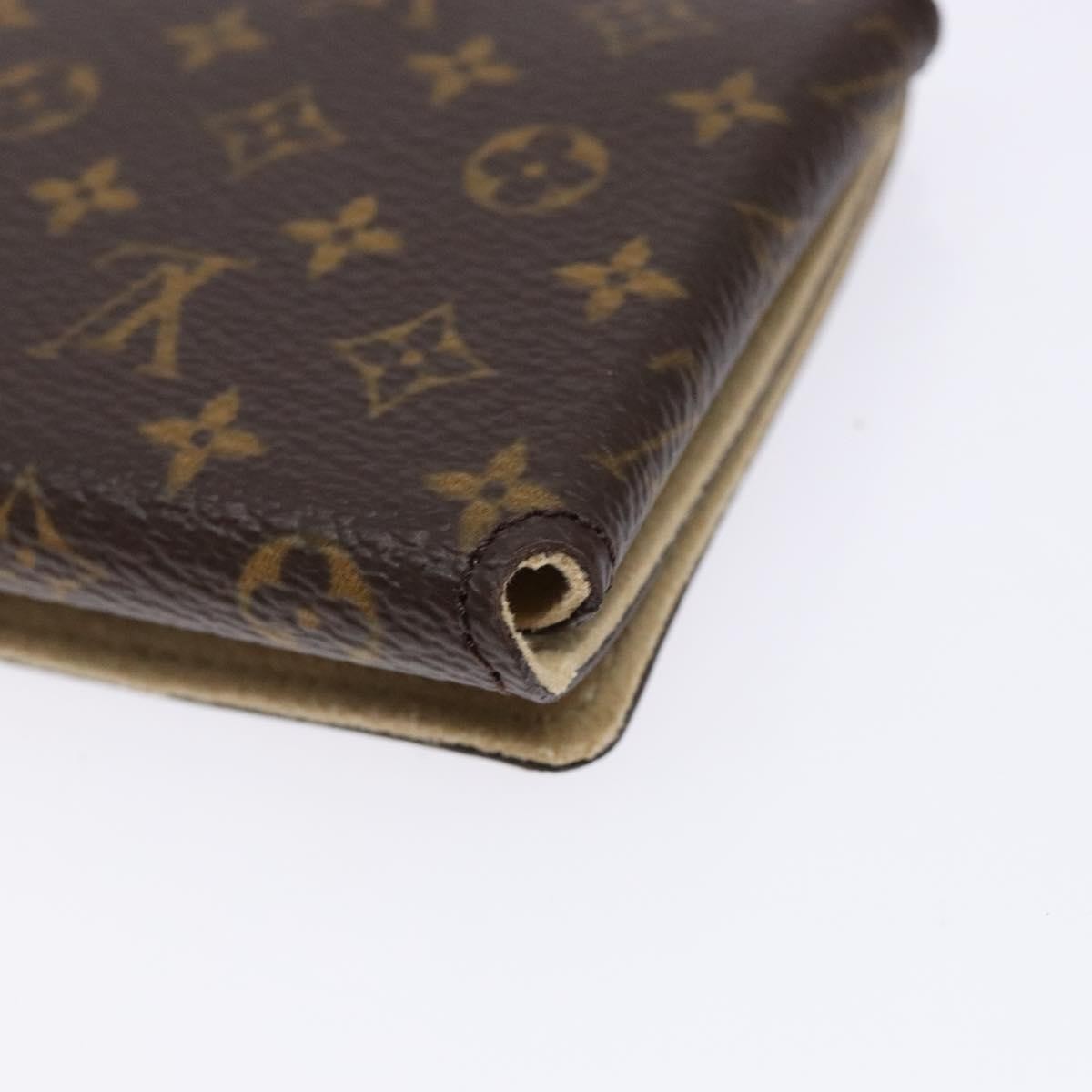 Louis Vuitton Case Jewelry Box Canvas Brown Canvas Wallets Accessory