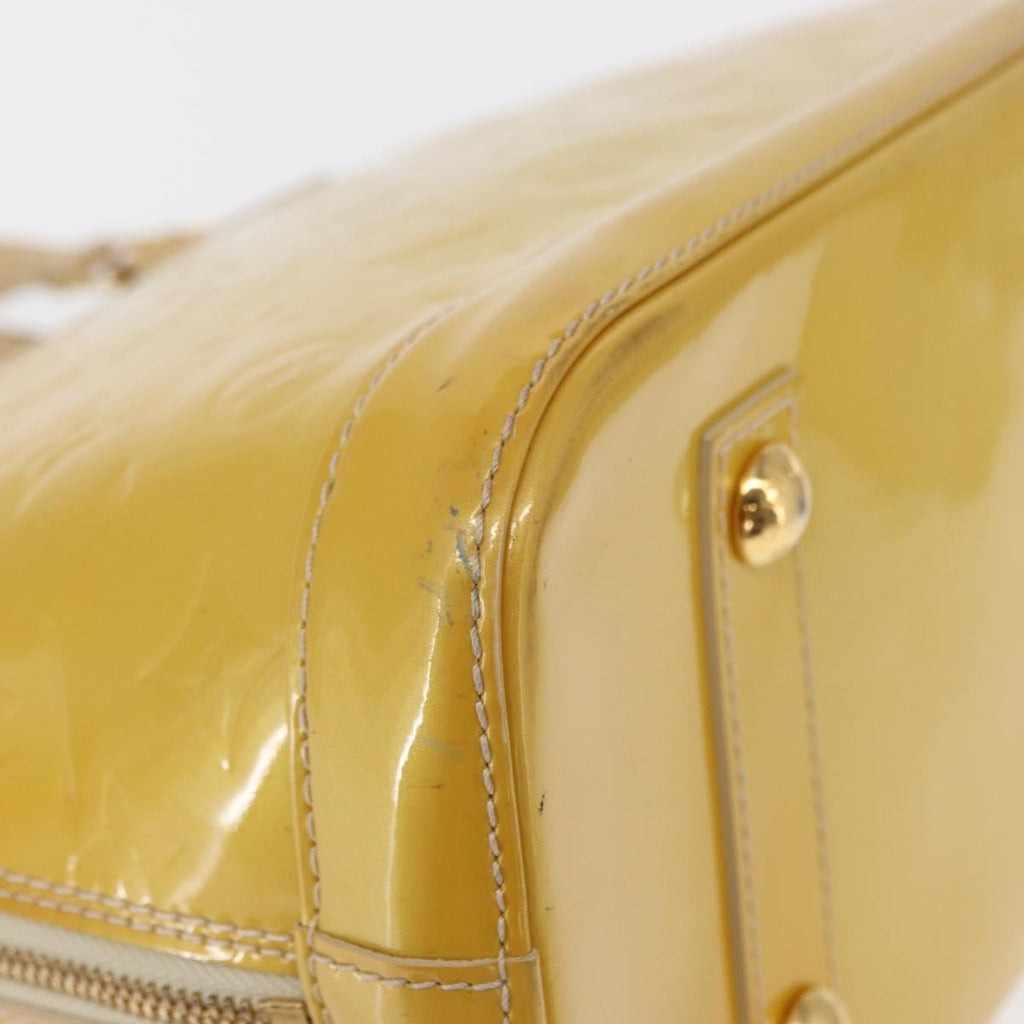 Louis Vuitton Alma Handbag Patent Leather Yellow Patent_Leather Handbag