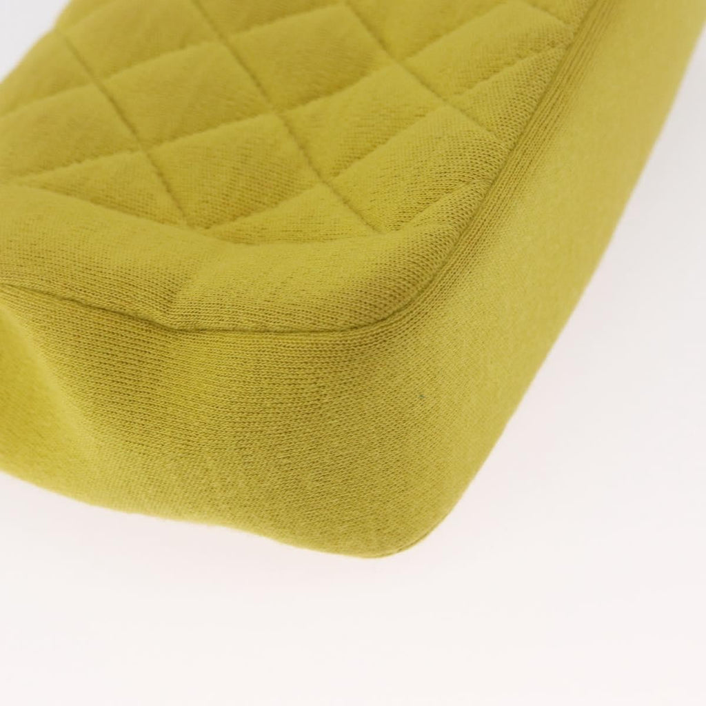 Chanel Chic With Me Flap Bag Quilted Jersey Yellow Cotton Shoulder Bag Bag