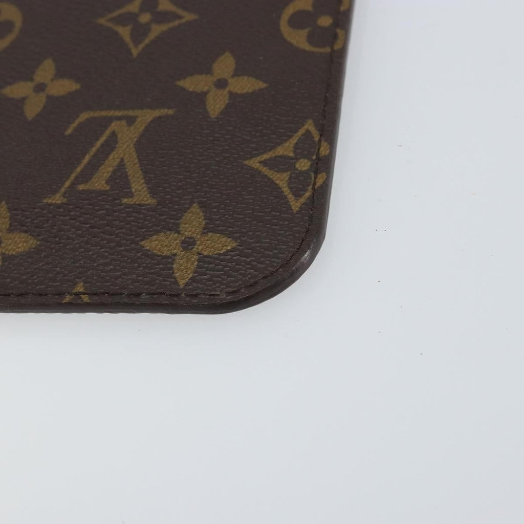 Louis Vuitton Neverfull Pochette Monogram Canvas Brown Canvas Clutche & Pouche Bag