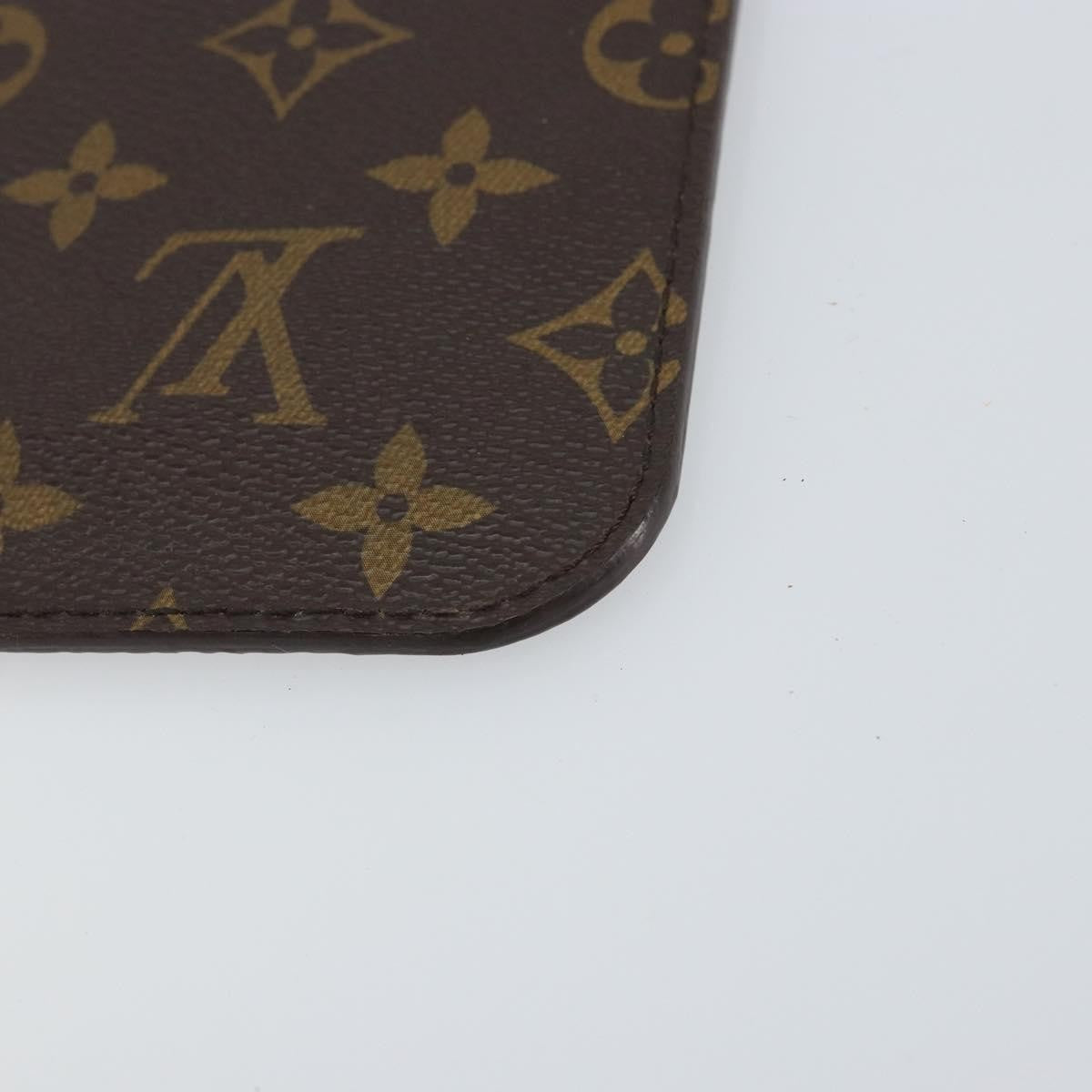 Louis Vuitton Neverfull Pochette Monogram Canvas Brown Canvas Clutche & Pouche Bag