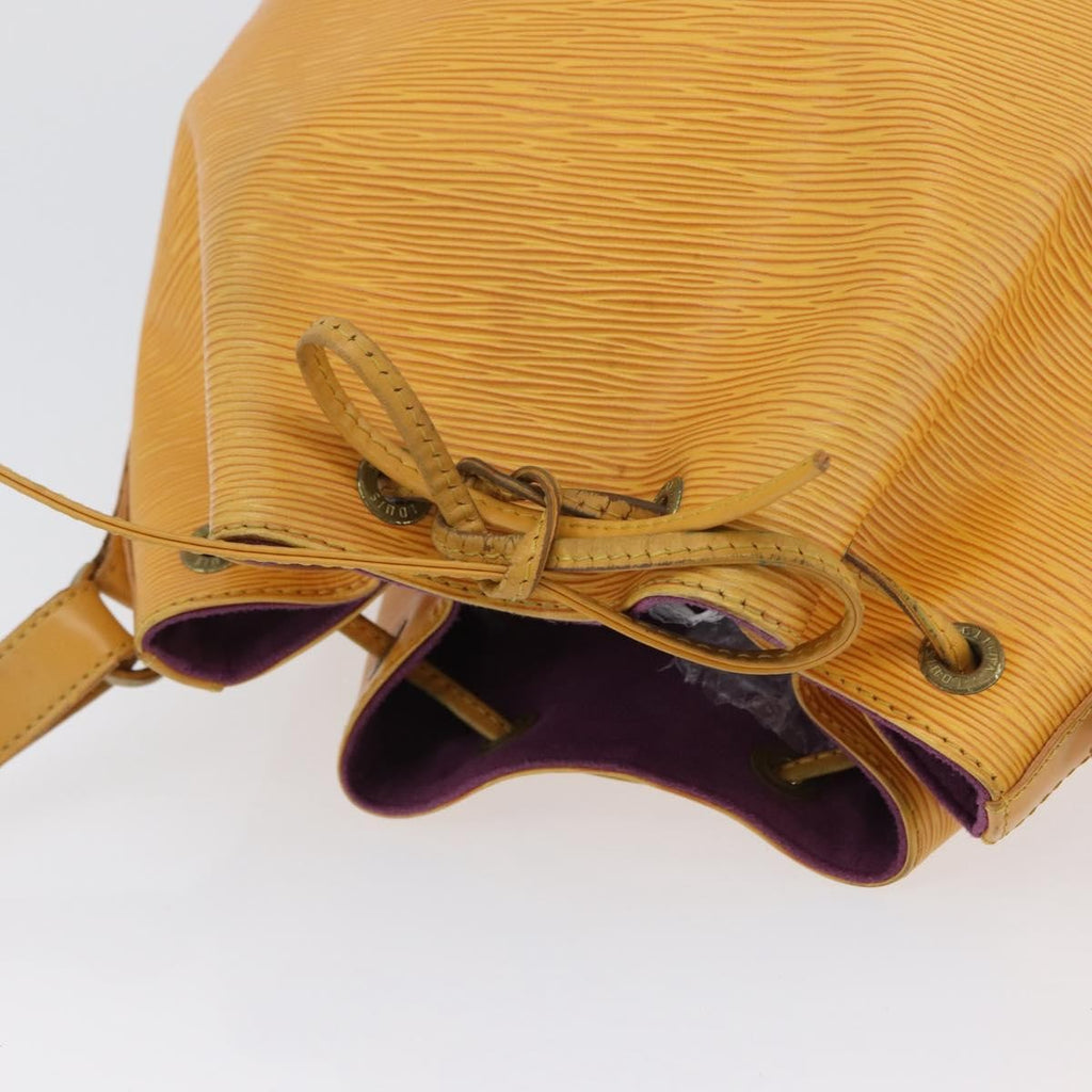 Louis Vuitton Petit Noe Handbag Epi Leather Yellow Leather Shoulder Bag
