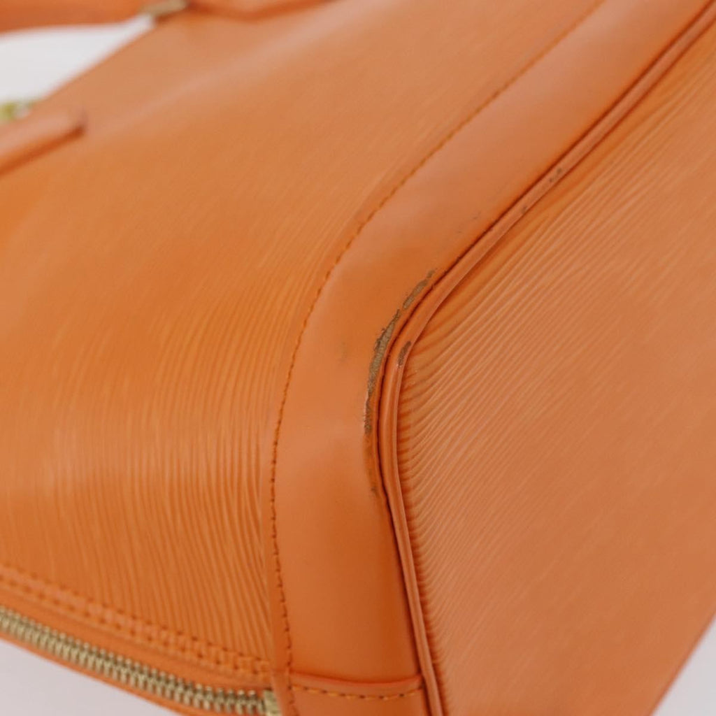 Louis Vuitton Alma Handbag Epi Leather Orange Leather Handbag