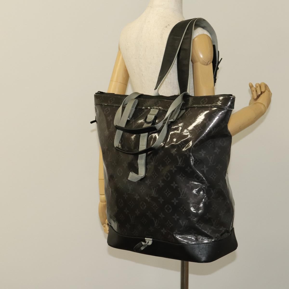 Louis Vuitton Zipped Tote Limited Edition Monogram Eclipse Glaze Canvas Black Canvas Backpack Bag