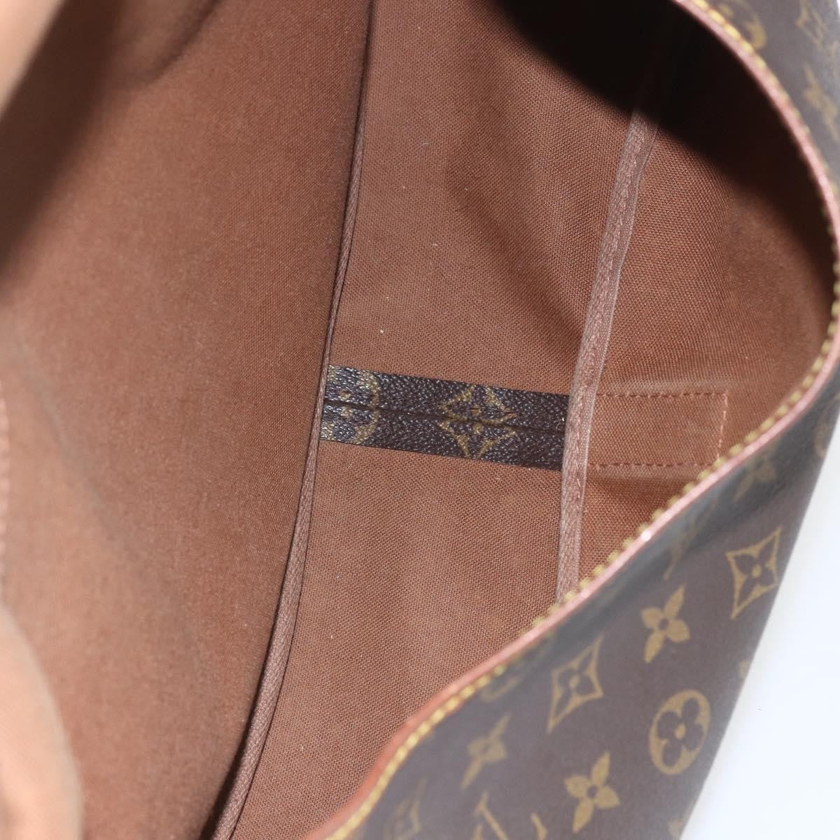 Louis Vuitton Saumur Handbag Monogram Canvas Brown Canvas Shoulder Bag