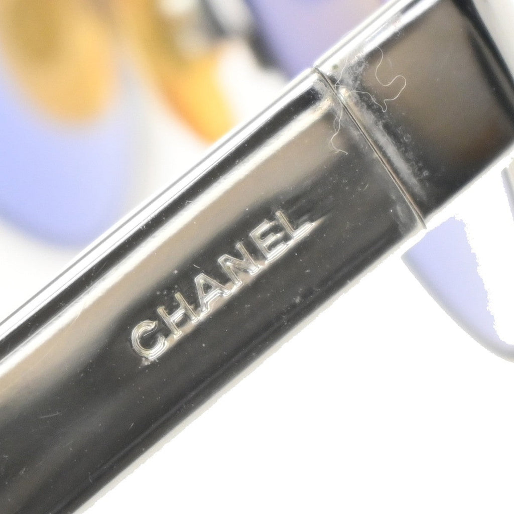 Chanel Chanel Logo Sunglasses Eye Wear Plastic Blue Metal Sunglasse Accessory