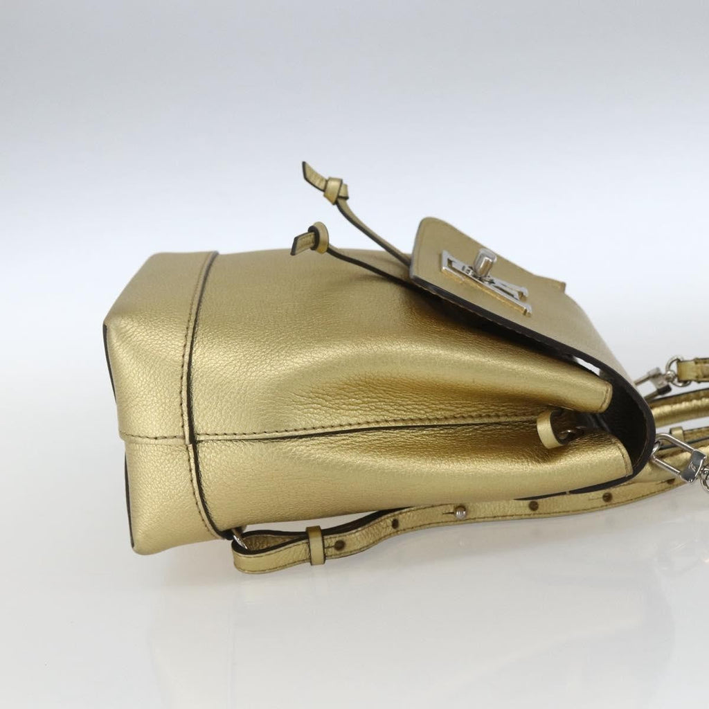 Louis Vuitton Lockme Backpack Leather Gold Leather Backpack Bag