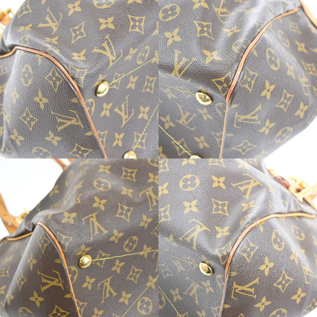 Louis Vuitton Tivoli Handbag Monogram Canvas Brown Canvas Shoulder Bag