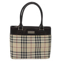 Burberry Nova Check Handbag Nova Check Canvas And Leather Beige Canvas Handbag