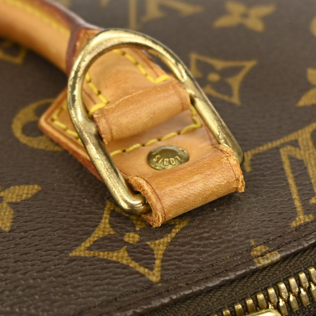 Louis Vuitton Alma Handbag Monogram Canvas Brown Canvas Handbag