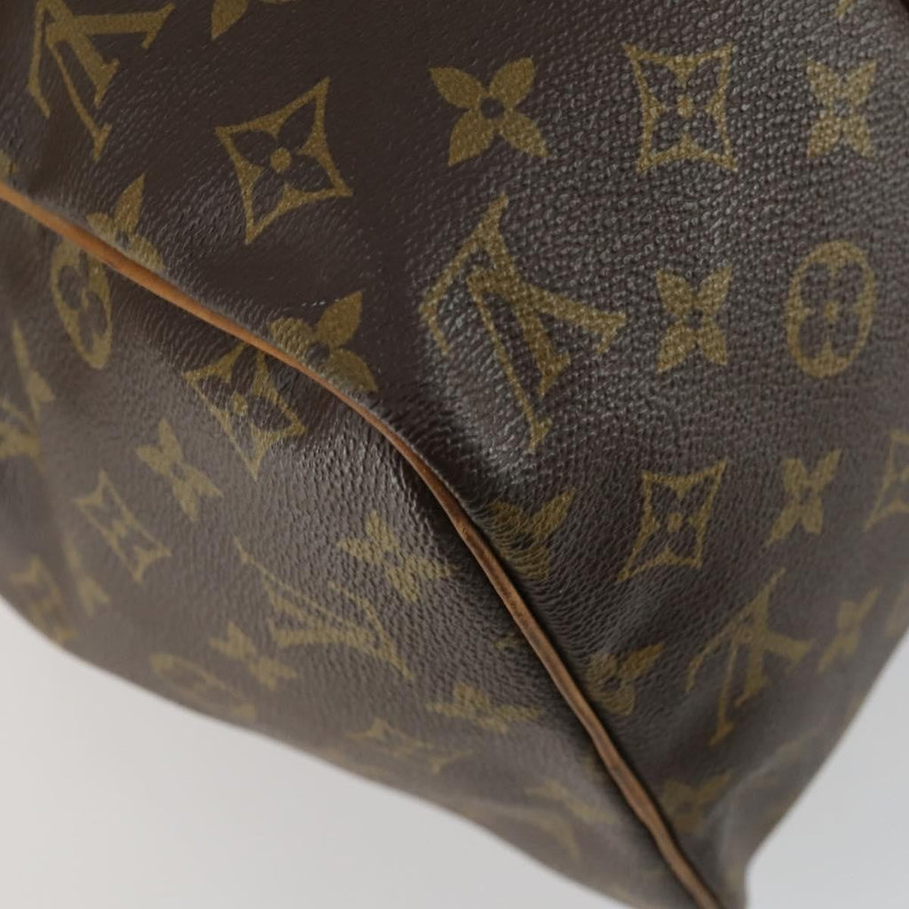 Louis Vuitton Sac Souple Handbag Monogram Canvas Brown Canvas Travel Bag