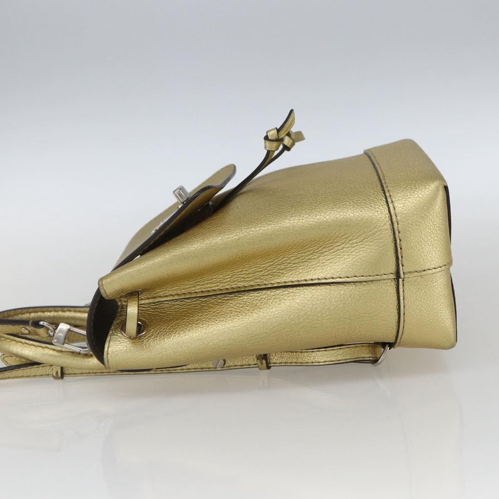 Louis Vuitton Lockme Backpack Leather Gold Leather Backpack Bag