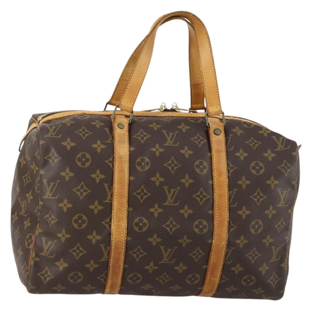 Louis Vuitton Sac Souple Handbag Monogram Canvas Brown Canvas Travel Bag