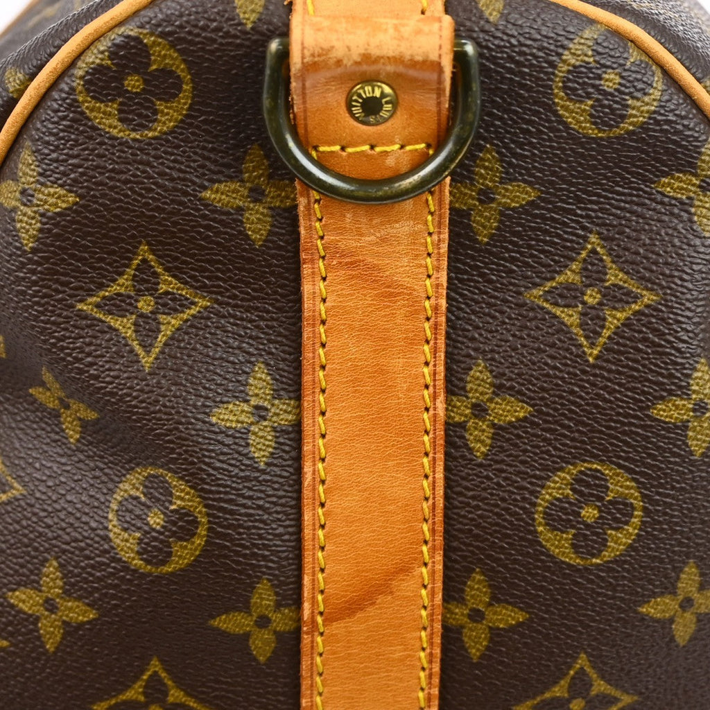 Louis Vuitton Keepall Bandouliere Bag Monogram Canvas Brown Canvas Travel Bag