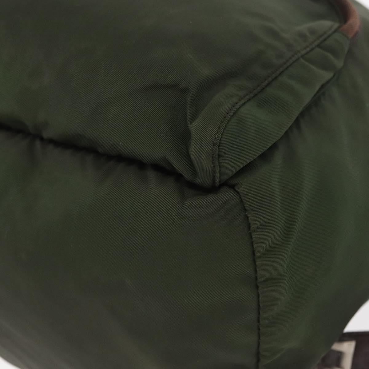 Prada Front Pocket Backpack Tessuto Khaki Nylon Backpack Bag