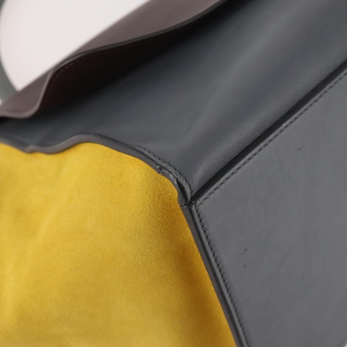 Celine Tricolor Trapeze Bag Leather Multicolour Leather Handbag