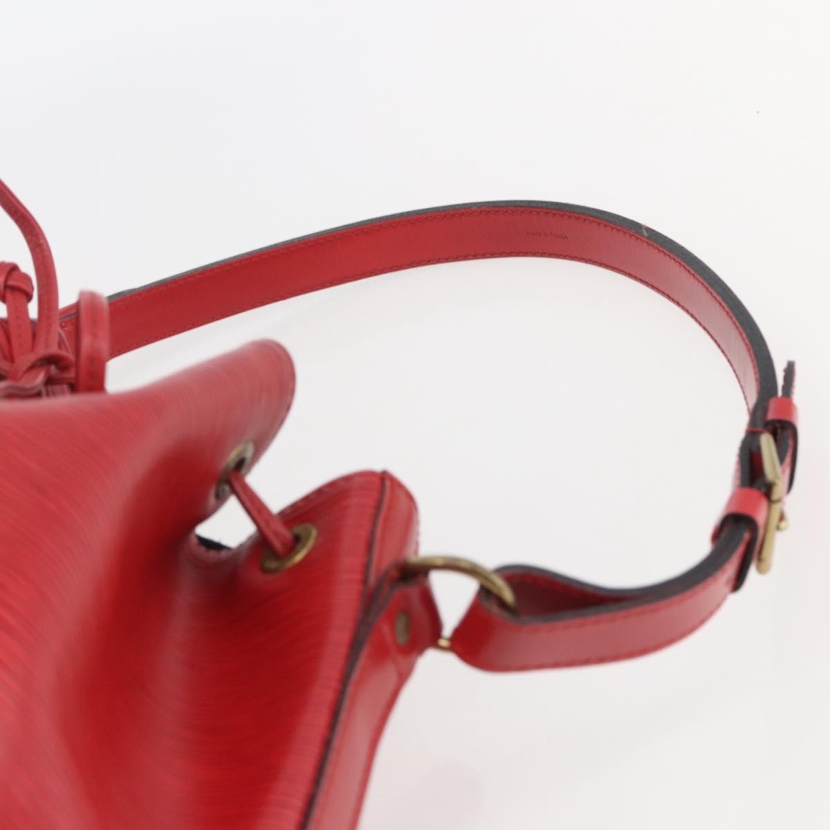 Louis Vuitton Noe Handbag Epi Leather Red Leather Shoulder Bag