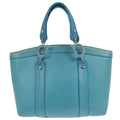 Christian Dior Vintage Tote Leather Turquoise Leather Tote Bag Bag (Pre-Owned)