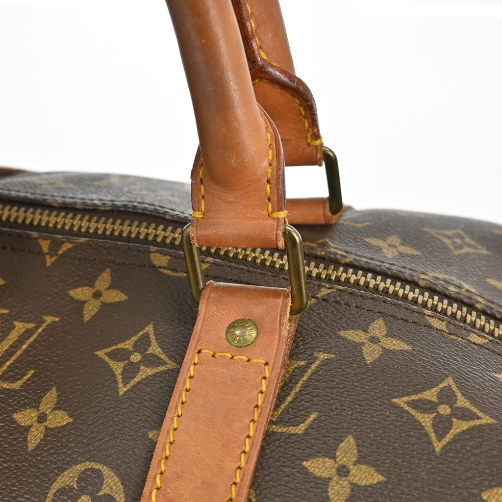 Louis Vuitton Keepall Bag Monogram Canvas Brown Canvas Travel Bag