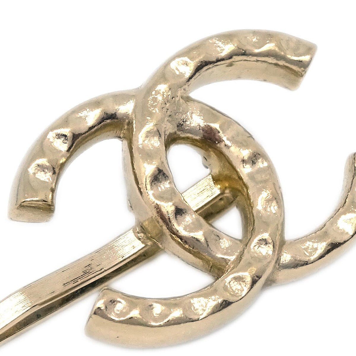 Chanel Cc Hair Pin Set Metal With Faux Pearl Gold Gold_Plated Head Accessory Accessory