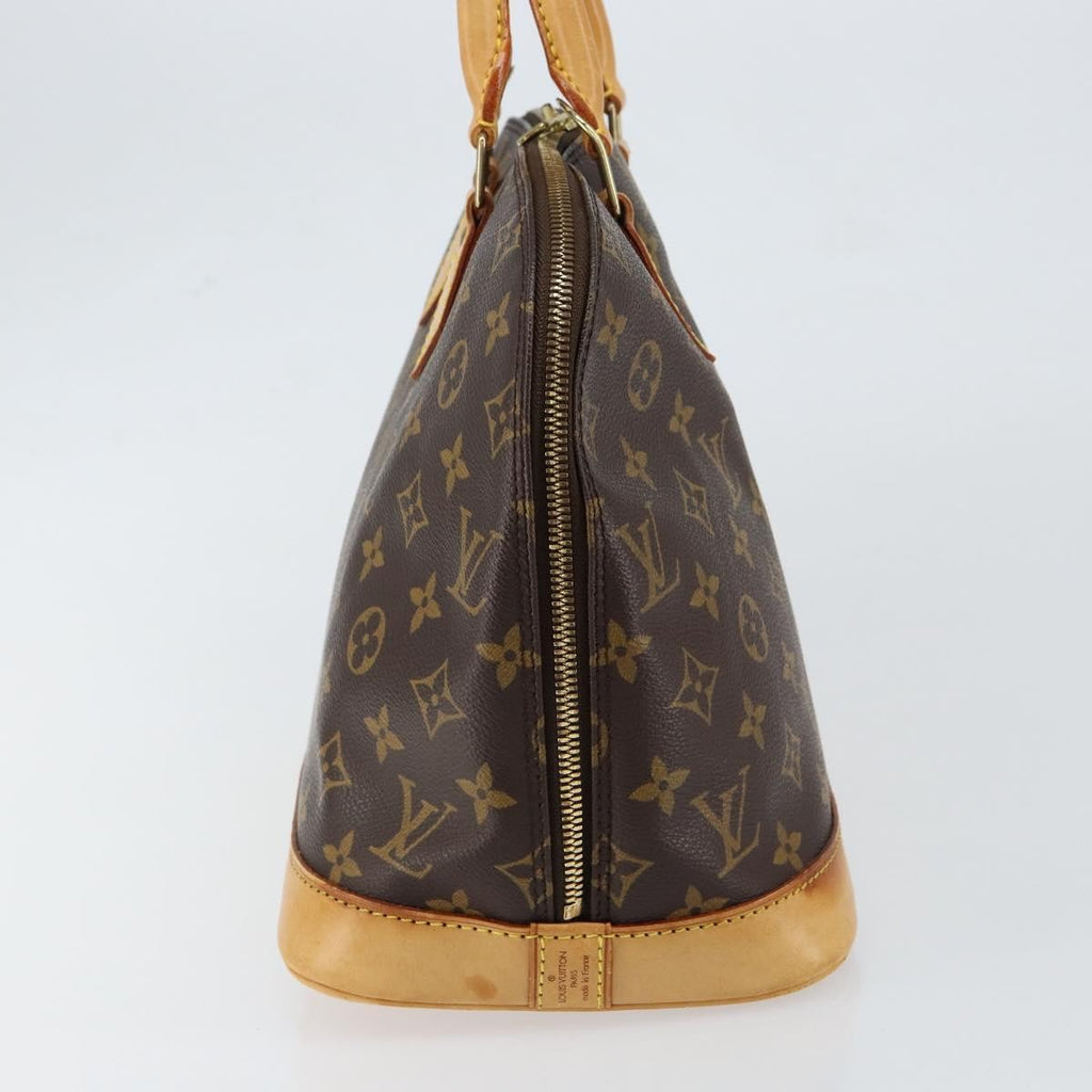 Louis Vuitton Alma Handbag Monogram Canvas Brown Canvas Handbag
