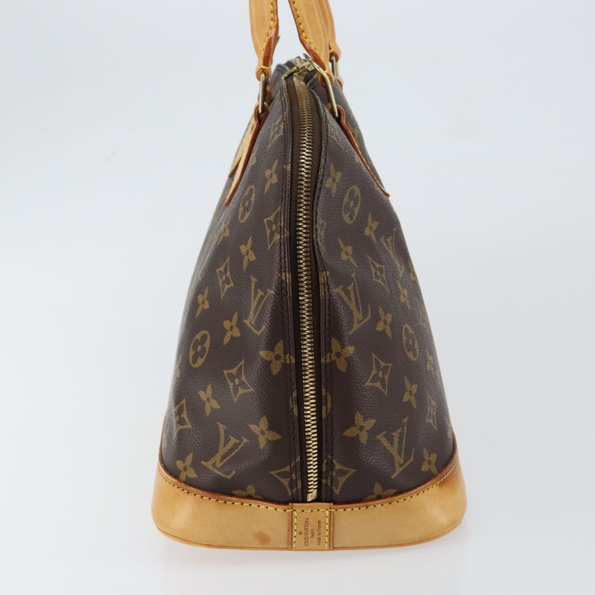 Louis Vuitton Alma Handbag Monogram Canvas Brown Canvas Handbag
