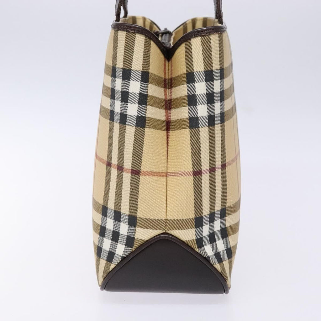 Burberry Vintage Tote Vintage Check Coated Canvas Beige Canvas Tote Bag