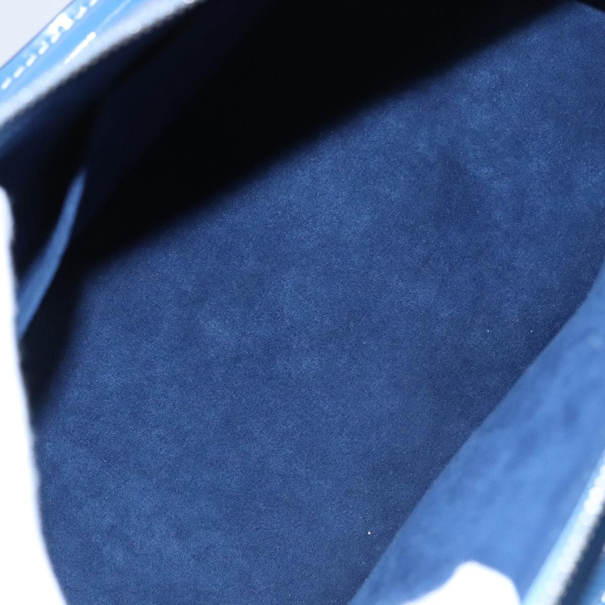 Louis Vuitton Alma Handbag Limited Edition Print Epi Leather Blue Leather Handbag