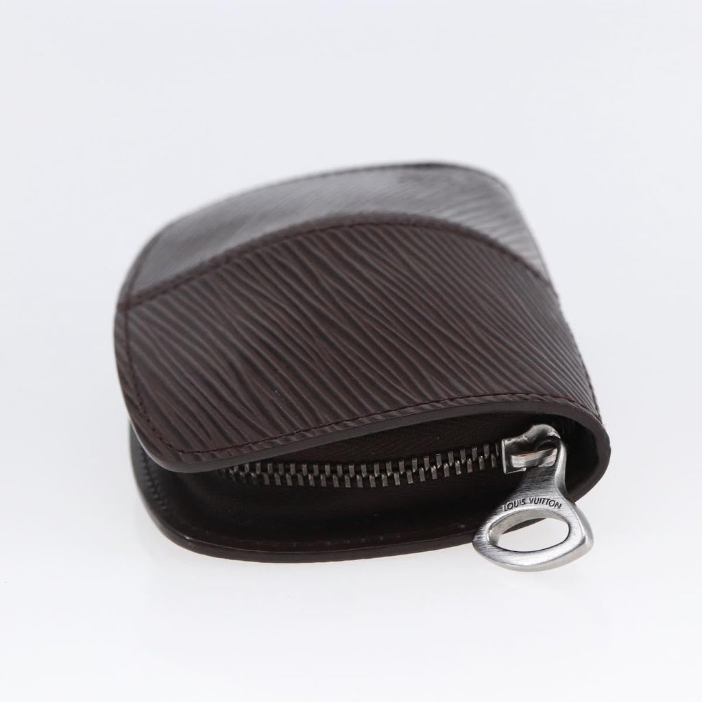 Louis Vuitton Demi Lune Coin Purse Epi Leather Brown Leather Wallets Accessory