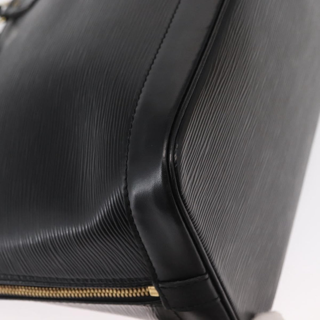 Louis Vuitton Alma Handbag Epi Leather Black Leather Handbag