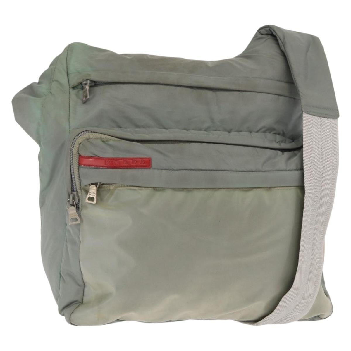 Prada Vintage Shoulder Bag Tessuto Green Nylon Shoulder Bag Bag
