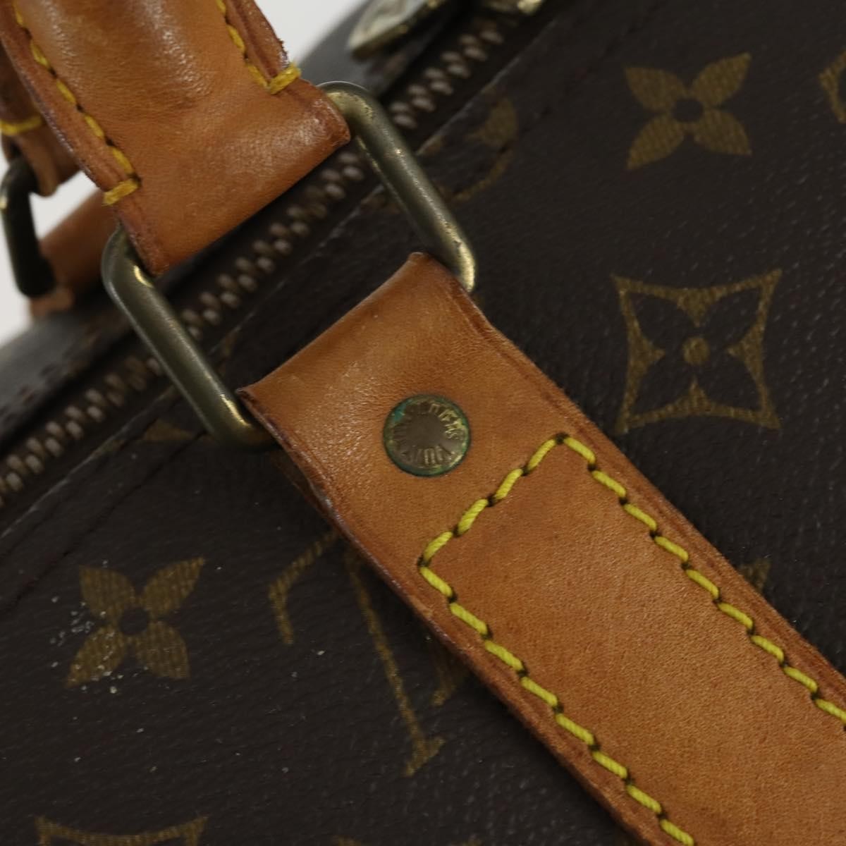 Louis Vuitton Keepall Bag Monogram Canvas Brown Canvas Travel Bag