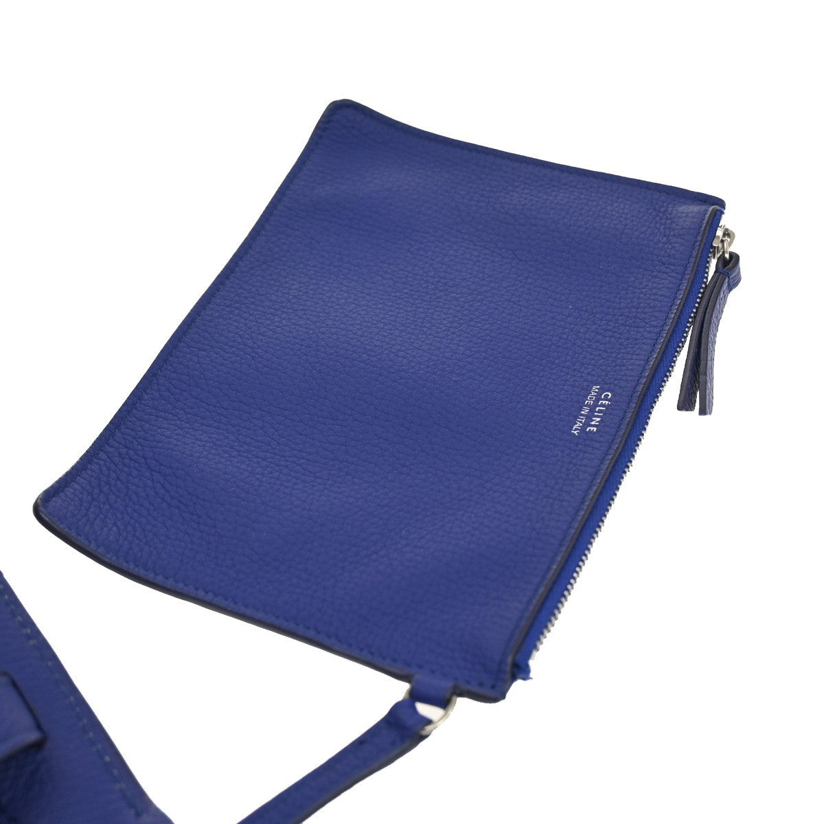 Celine Big Bag Bucket Leather Blue Leather Handbag