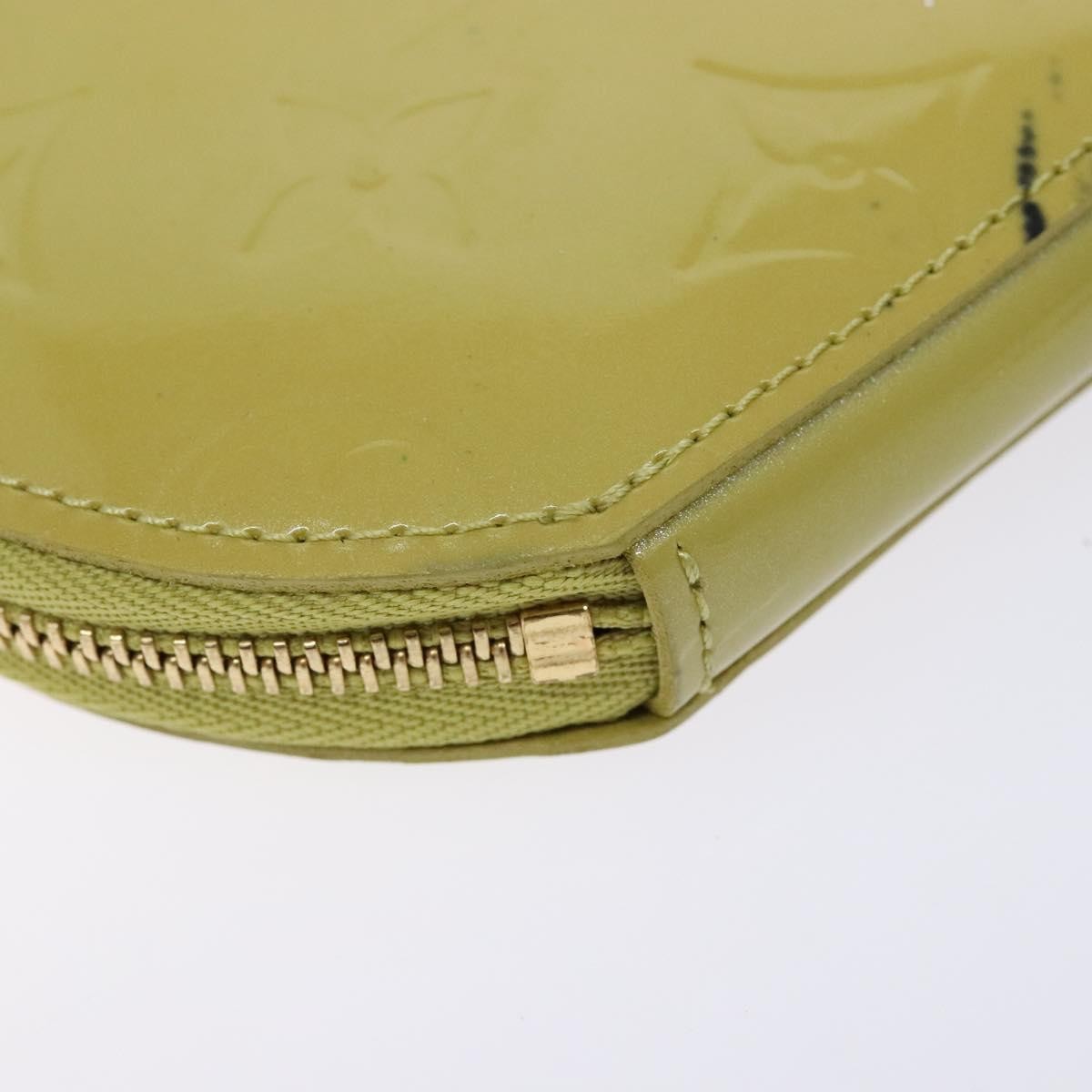 Louis Vuitton Boite Chapeau Coin Purse Monogram Vernis Beige Patent_Leather Wallets Accessory
