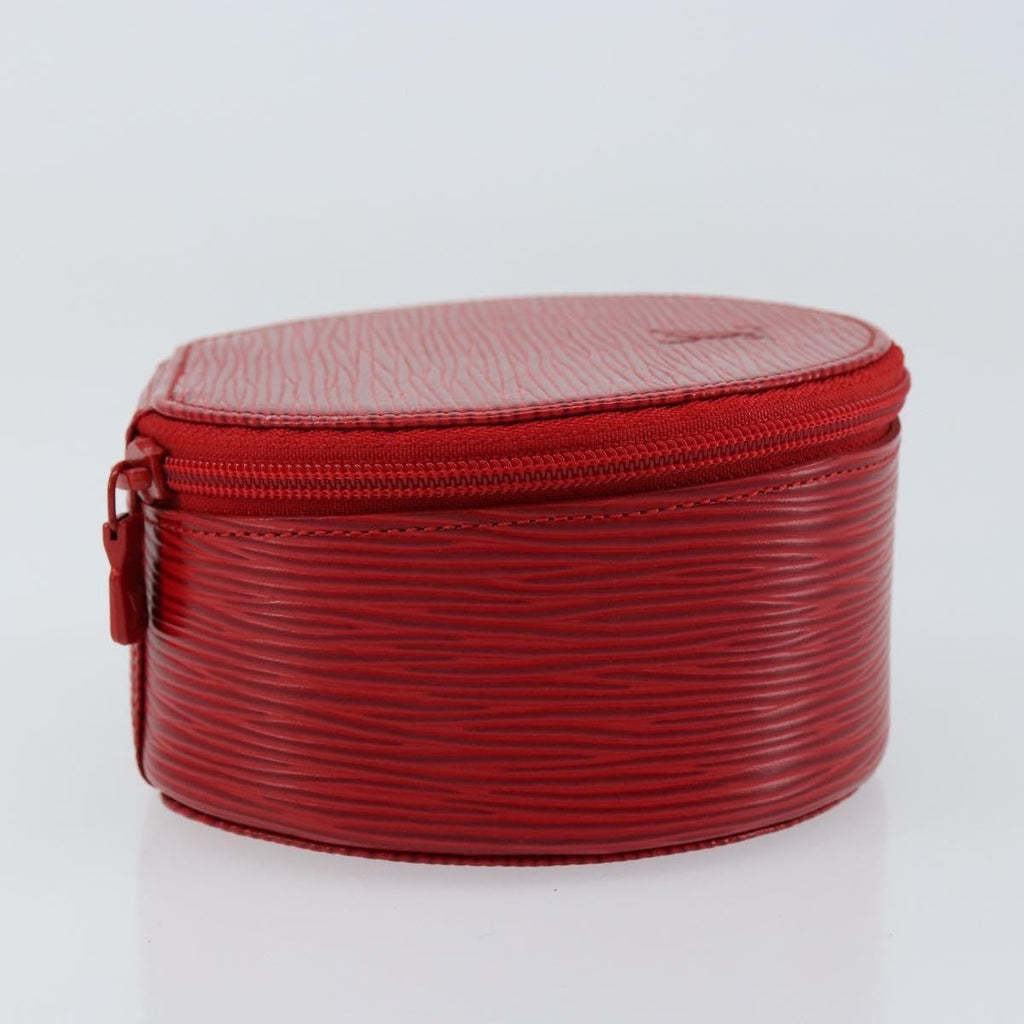 Louis Vuitton Ecrin Bijoux Pouch Epi Leather Red Leather Jewelry Set Jewelry
