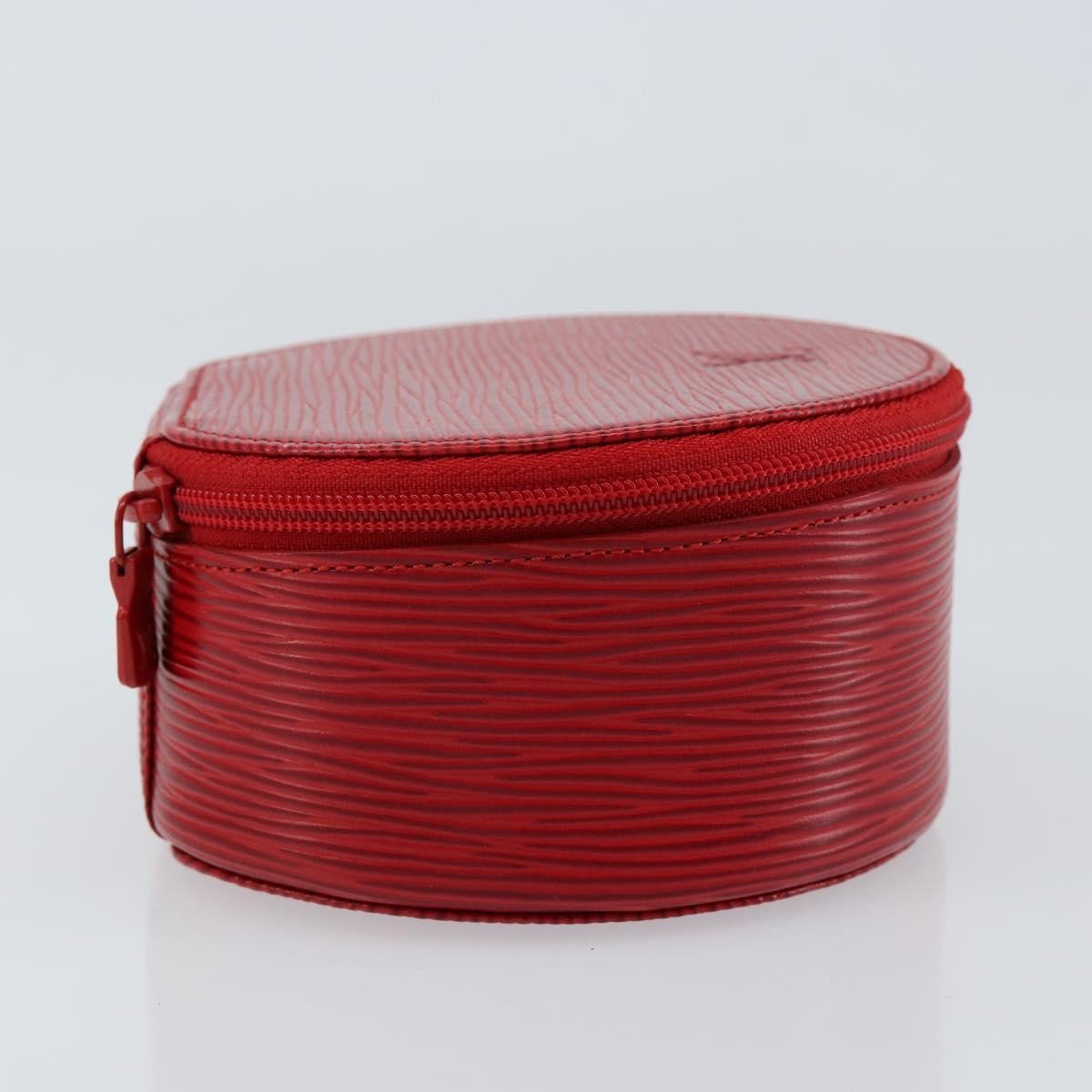Louis Vuitton Ecrin Bijoux Pouch Epi Leather Red Leather Jewelry Set Jewelry