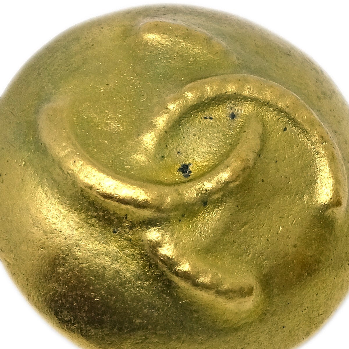 Chanel Vintage Cc Round Clip-On Earrings Metal Gold Gold_Plated Earrings Jewelry