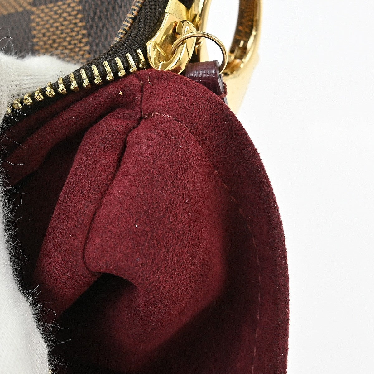 Louis Vuitton Milla Pochette Limited Edition Damier Brown Canvas Clutche & Pouche Bag