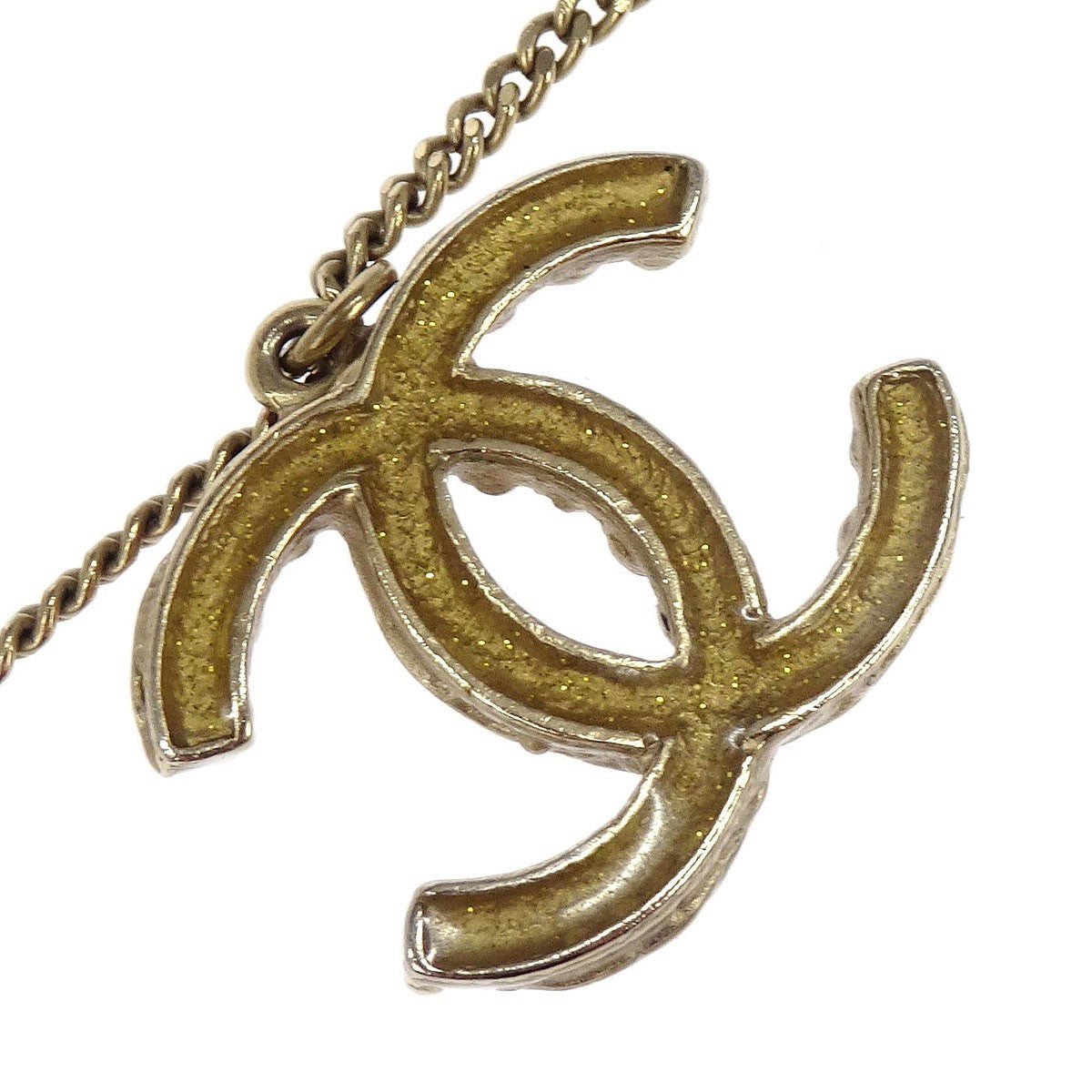 Chanel Cc Necklace Metal Gold Metal Necklace Jewelry