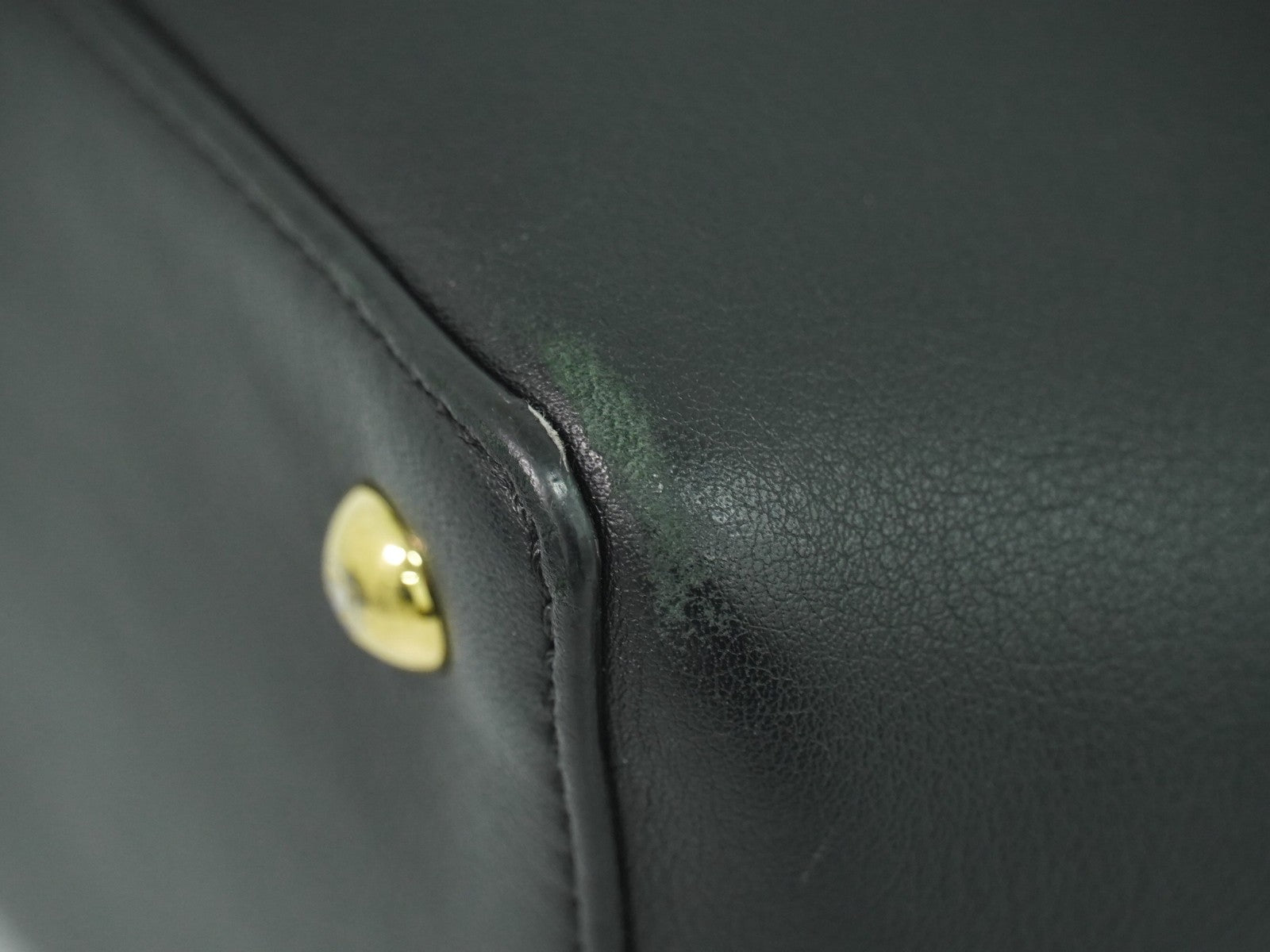 Fendi 2Jours Bag Leather Black Leather Handbag