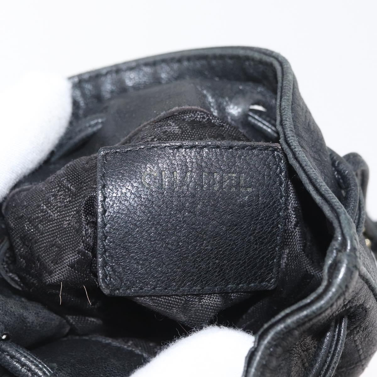 Chanel Camellia Clutch Bag Leather Black Leather Clutche & Pouche Bag